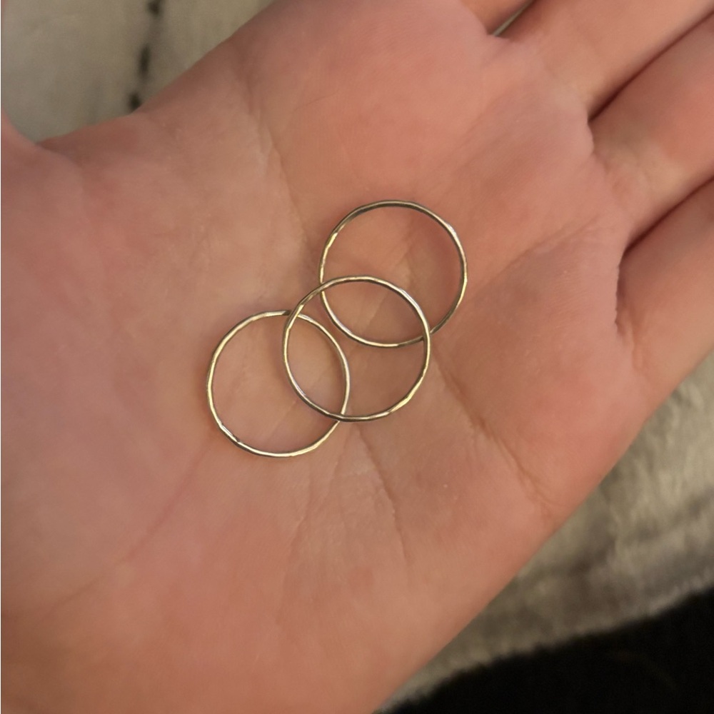 [James Avery] Delicate Forged Rings, size 5.5